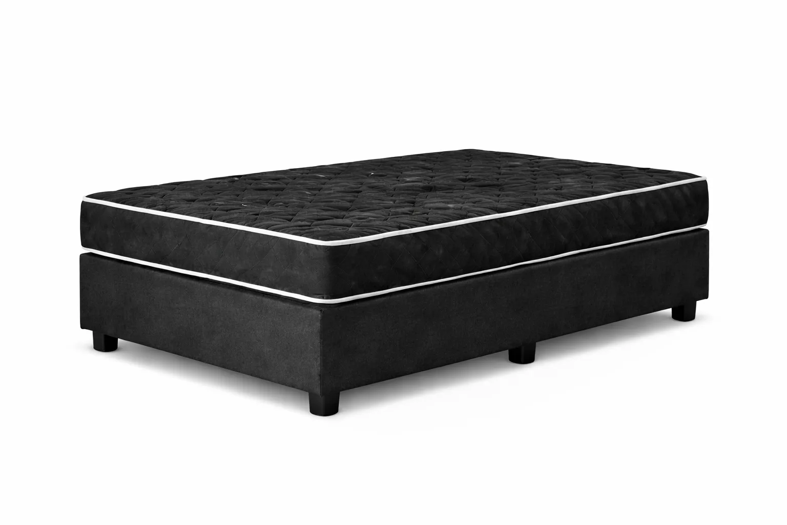 Kit Cama Box Baú + Colchão D33 Solteirinho 0,78m - Preto foto 2